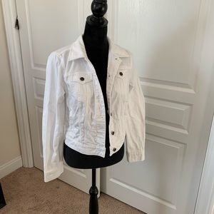 White jean jacket